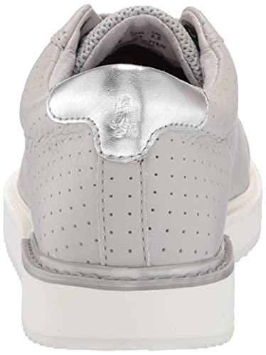 Hush Puppies womens Sabine Sneaker, Vapor Grey Perf Leather, 6.5 US