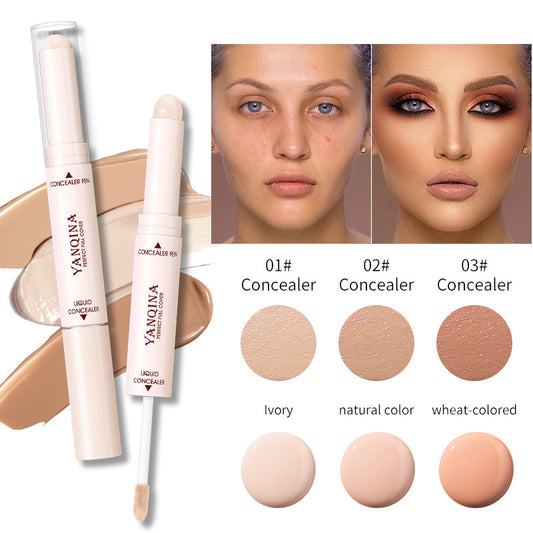 Double Heads Are Suitable For Any Skin Type Natural Color Brightening Liquid Concealer